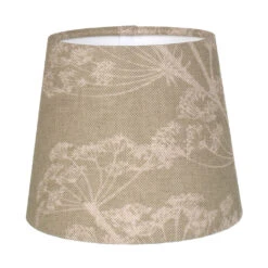 French Drum Candle Shade Soft Green Cow Parsley