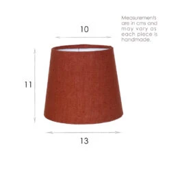 French Drum Candle Shade Paprika Waterford Linen -Home Decor Shop 10CANFD13WAPA 13
