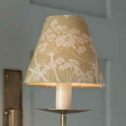 Candle Shade In Soft Gold Cow Parsley -Home Decor Shop 10can15cpgo 12