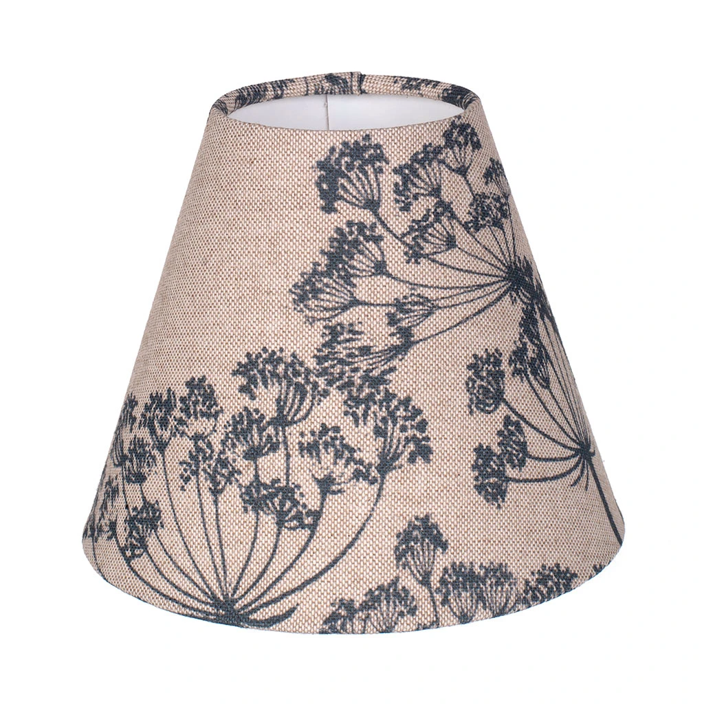 Candle Shade In Indigo Cow Parsley, Reversed 3 Candle Shade In Indigo Cow Parsley, Reversed