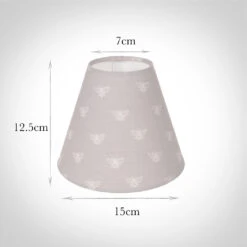 Candle Shade In Soft Grey Honey Bees -Home Decor Shop 10can15hbsg 13
