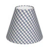 Candle Shade In Azure Blue Gingham -Home Decor Shop 10can15lgab 11