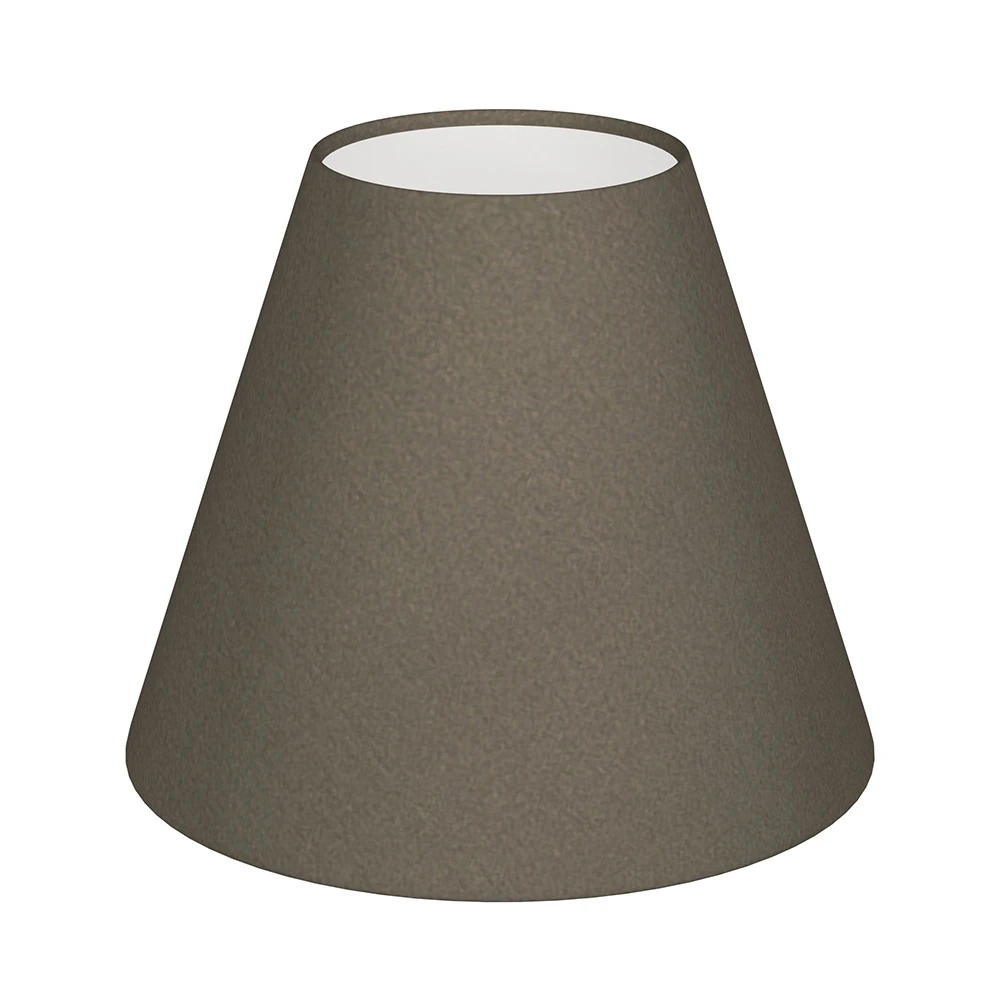 Candle Shade In Bark Satin 3 Candle Shade In Bark Satin