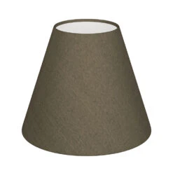 Candle Shade In Bronze Brown Silk
