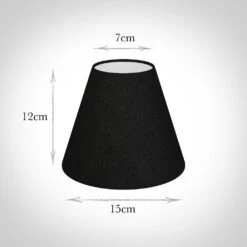 Candle Shade In Black Silk -Home Decor Shop 10can15sibl 13
