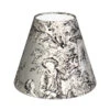 Candle Shade In Grey Pastoral Toile De Jouy -Home Decor Shop 10can15tjpg 11