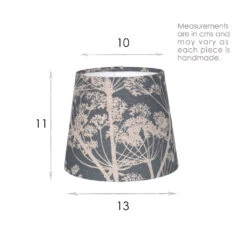 French Drum Candle Shade Indigo Cow Parsley -Home Decor Shop 10canfd13cpin 13