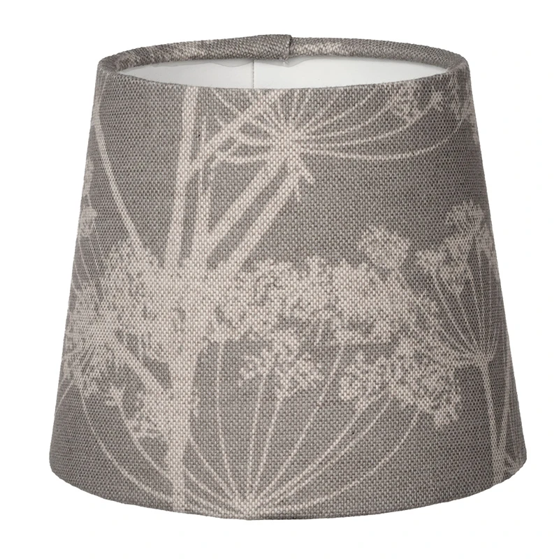 French Drum Candle Shade Soft Grey Cow Parsley 3 French Drum Candle Shade Soft Grey Cow Parsley