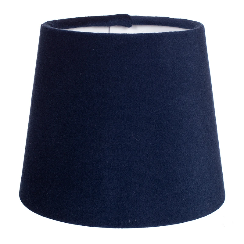 French Drum Candle Shade In Navy Blue Hunstanton Velvet 3 French Drum Candle Shade In Navy Blue Hunstanton Velvet