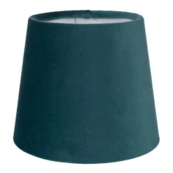 French Drum Candle Shade In Teal Hunstanton Velvet