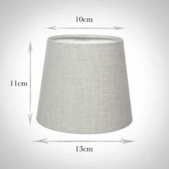 French Drum Candle Shade In Soft Grey Waterford Linen -Home Decor Shop 10canfd13wasg 13