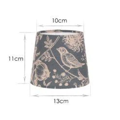 French Drum Candle Shade In Indigo Woodland -Home Decor Shop 10canfd13woin 13