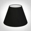 25cm Empire Shade In Black Silk
