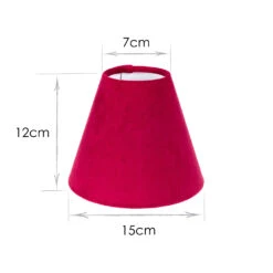 Candle Shade In Raspberry Hunstanton Velvet -Home Decor Shop 20CAN15HURB 13