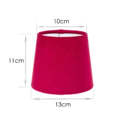 French Drum Candle Shade In Raspberry Hunstanton Velvet -Home Decor Shop 20CANFD13HURB 13