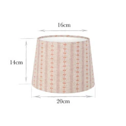 20cm Medium French Drum In Coral Cottage Stripe -Home Decor Shop 20fdm20csco 13