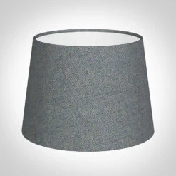 20cm Medium French Drum In Blue Herringbone Lovat Tweed