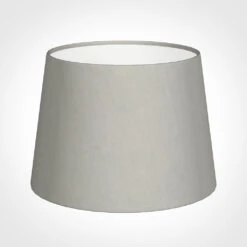 20cm Medium French Drum Shade In Soft Grey Waterford Linen