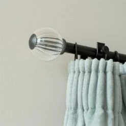 Fluted Glass Ball Finial For 20mm Pole In Beeswax 7 Fluted Glass Ball Finial For 20mm Pole In Beeswax -Home Decor Shop 4010bw 12