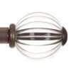 Fluted Glass Ball Finial For 20mm Pole In Polished -Home Decor Shop 4010po 1