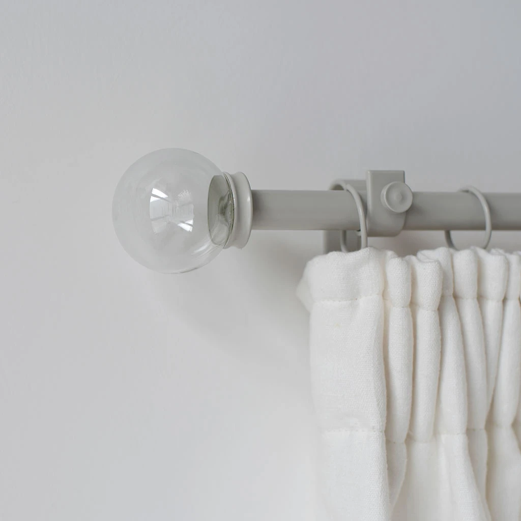 Glass Finial For 20mm Pole In Clay 4 Glass Finial For 20mm Pole In Clay - Image 2