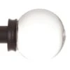 Glass Finial For 20mm Pole In Matt Black -Home Decor Shop 451mb 1