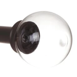 Glass Finial For 20mm Pole In Matt Black 9 Glass Finial For 20mm Pole In Matt Black -Home Decor Shop 451mb 2