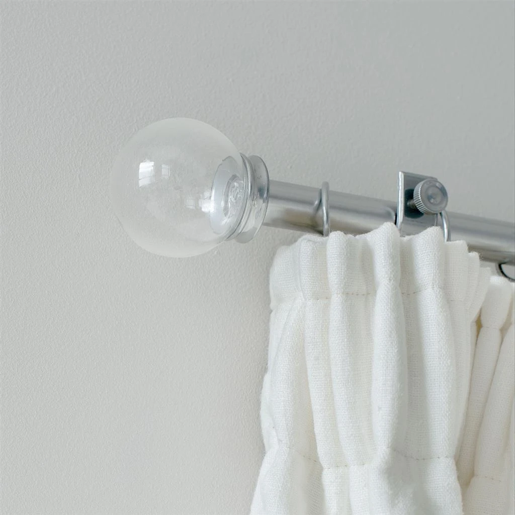 Glass Finial For 20mm Pole In Mercury 4 Glass Finial For 20mm Pole In Mercury - Image 2