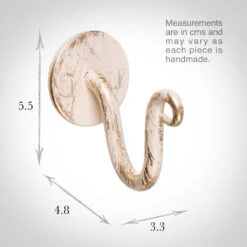 Hatton Holdback Hook In Old Ivory -Home Decor Shop 5009oi 13