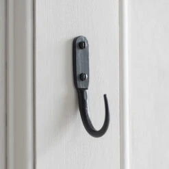 10cm Barn Wall Hook In Matt Black -Home Decor Shop 529mb 30