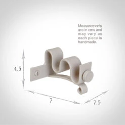 12/12mm Double Pole Centre Bracket In Clay 8 12/12mm Double Pole Centre Bracket In Clay -Home Decor Shop 6001cl 13