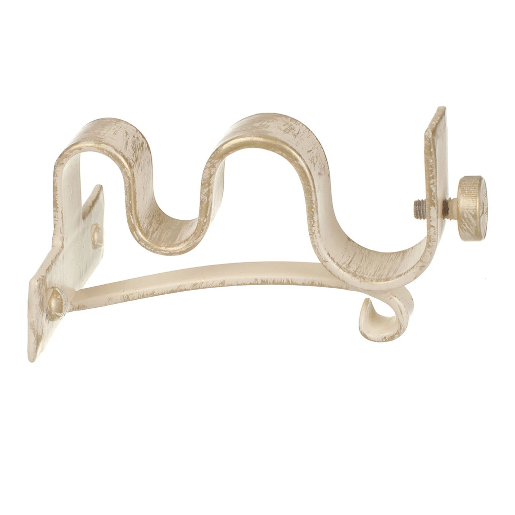 20/12mm Double Pole Centre Bracket In Old Ivory 6 20/12mm Double Pole Centre Bracket In Old Ivory - Image 4