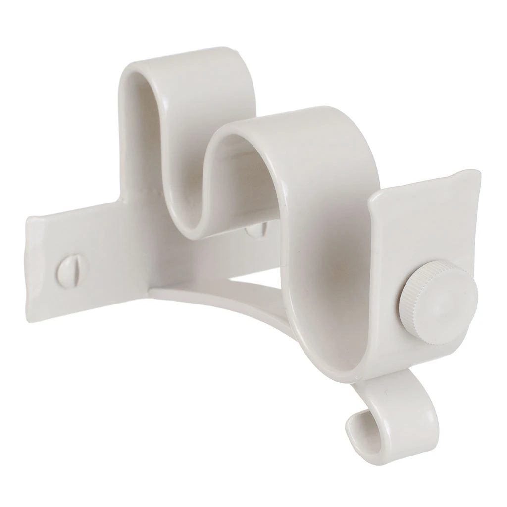 25/12mm Double Pole Centre Bracket In Clay 3 25/12mm Double Pole Centre Bracket In Clay