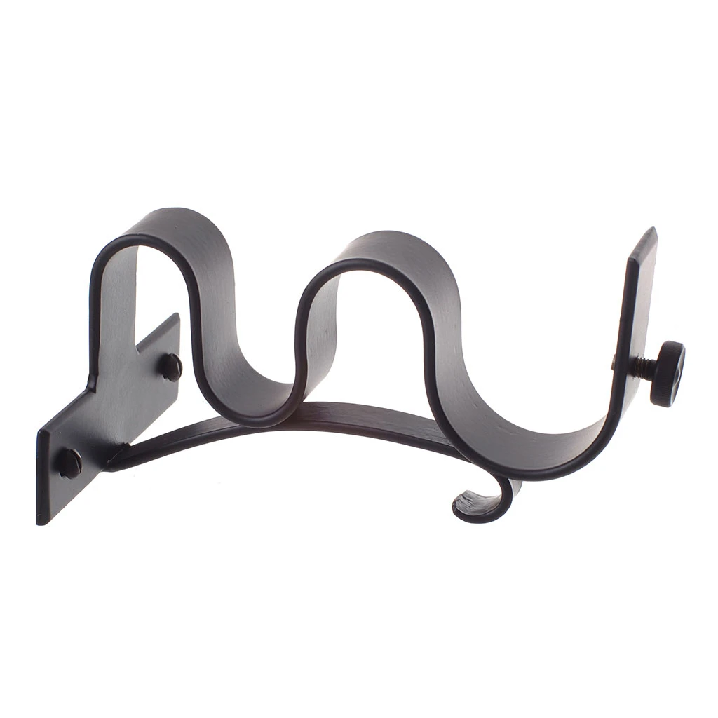 38/20mm Double Pole Centre Bracket In Matt Black 6 38/20mm Double Pole Centre Bracket In Matt Black - Image 4