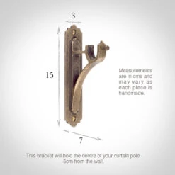 19mm Brett Standard Bracket In Antiqued Brass 8 19mm Brett Standard Bracket In Antiqued Brass -Home Decor Shop 6009ab 13