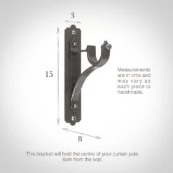 25mm Brett Standard Bracket In Polished -Home Decor Shop 6010po 13
