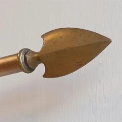 19mm Hasta Spear Finial In Antiqued Brass -Home Decor Shop 6017ab 4