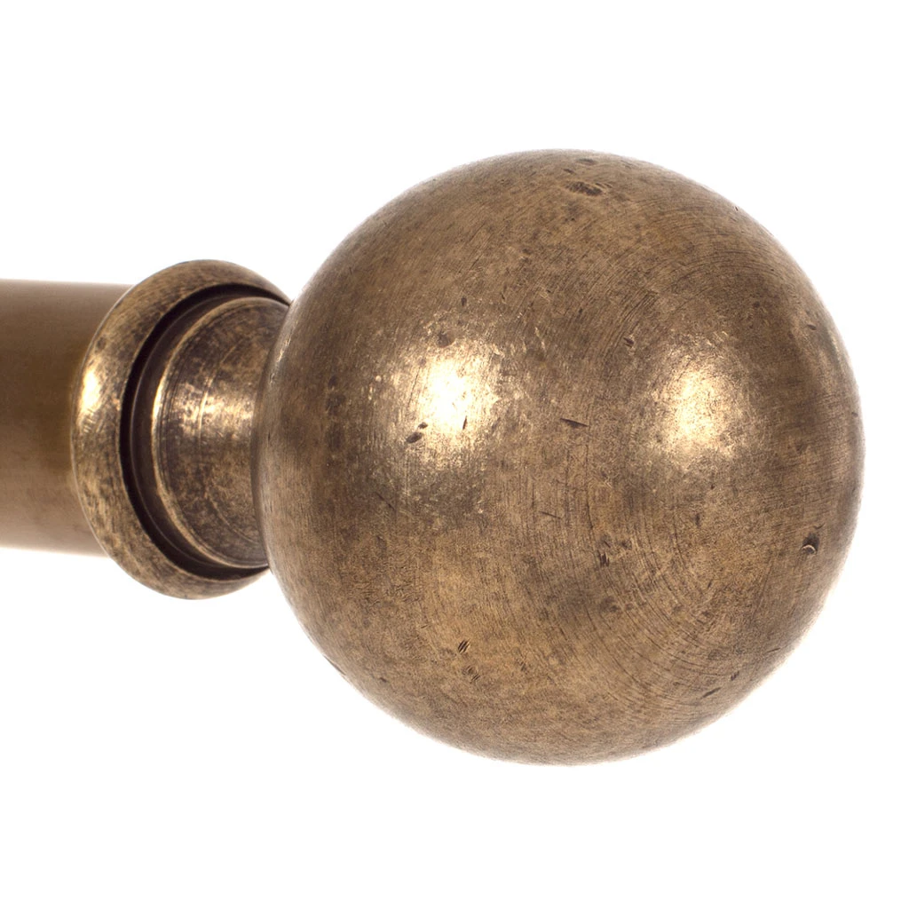 25mm Brass Ball Finial In Antiqued Brass 6 25mm Brass Ball Finial In Antiqued Brass - Image 4