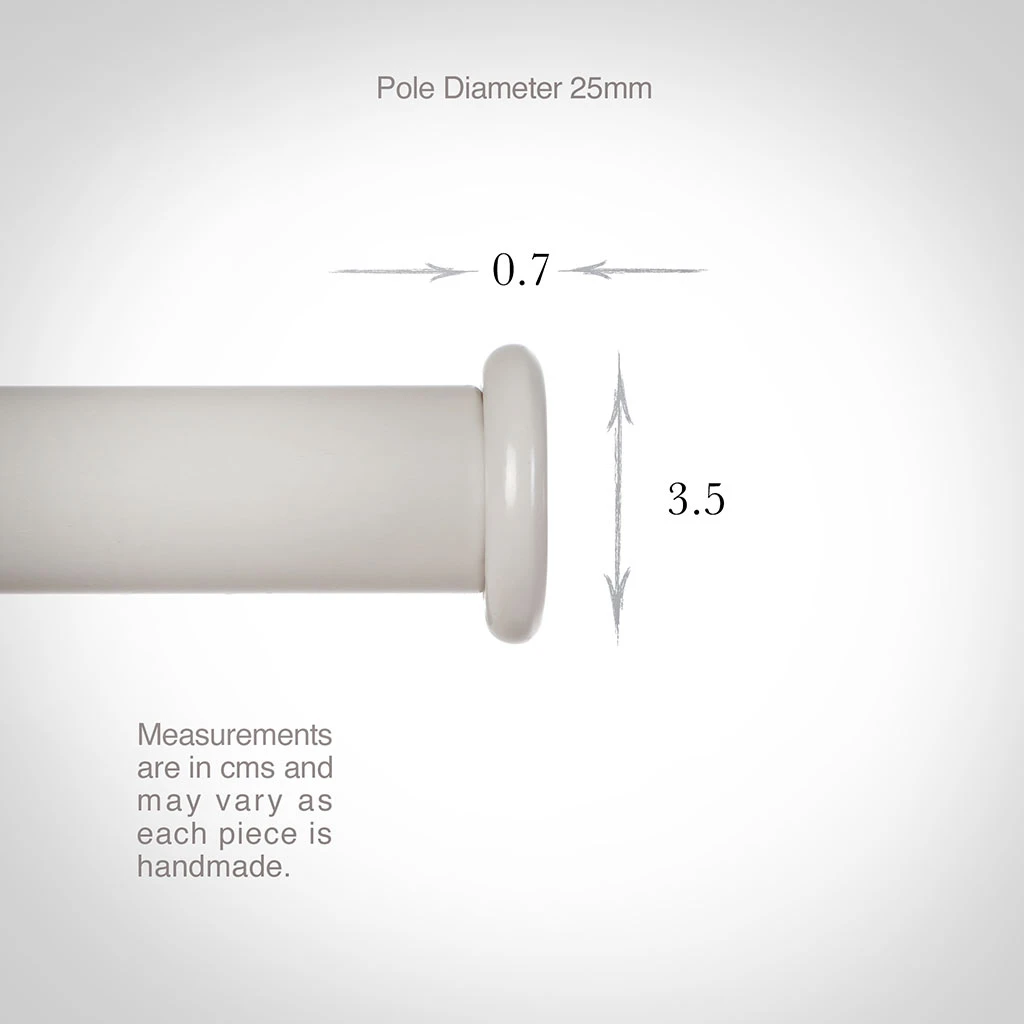 25mm Button Finial In Clay 5 25mm Button Finial In Clay - Image 3