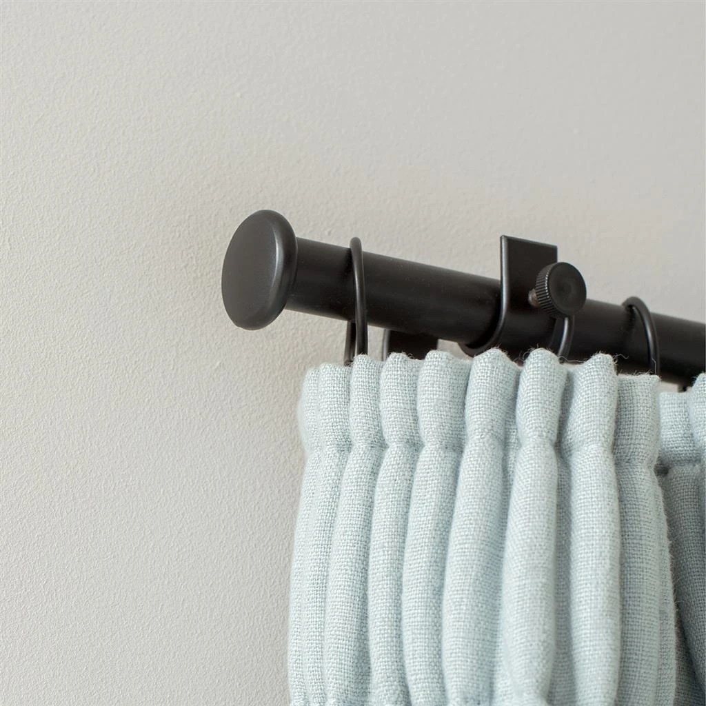 25mm Button Finial In Matt Black 3 25mm Button Finial In Matt Black