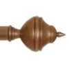 25mm Brass Empire Finial In Antiqued Brass -Home Decor Shop 6023ab 1