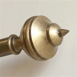 25mm Brass Empire Finial In Antiqued Brass -Home Decor Shop 6023ab 10