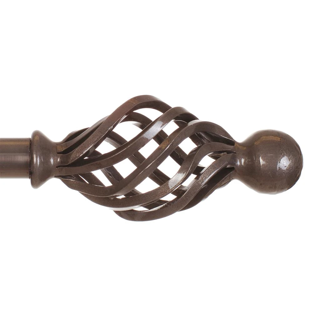25mm Cage & Ball Finial In Polished 3 25mm Cage & Ball Finial In Polished