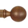 25mm Brass Reeded Ball Finial In Antiqued Brass -Home Decor Shop 6056ab 1