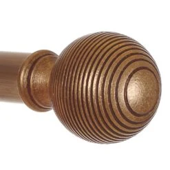 25mm Brass Reeded Ball Finial In Antiqued Brass -Home Decor Shop 6056ab 2