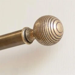 25mm Brass Reeded Ball Finial In Antiqued Brass -Home Decor Shop 6056ab 4
