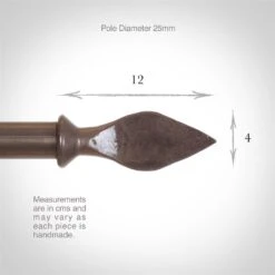 25mm Spear Finial In Polished 8 25mm Spear Finial In Polished -Home Decor Shop 605po 3