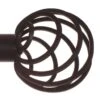 25mm Spiral Finial In Matt Black -Home Decor Shop 6062mb 1