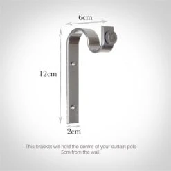 20mm Chapel Standard Bracket In Mercury -Home Decor Shop 6067me 13