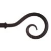 25mm Bishop's Crook Finial In Matt Black 2 25mm Bishop's Crook Finial In Matt Black -Home Decor Shop 606mb 1